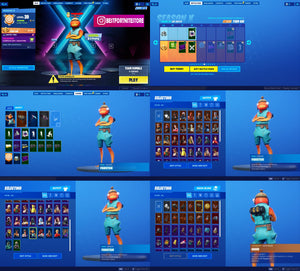 Fortnite Skin 48  V-Bucks 0  Tier 55  Account Lvl 342 Season Lvl 38