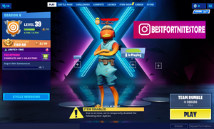 Fortnite Skin 48  V-Bucks 0  Tier 55  Account Lvl 342 Season Lvl 38