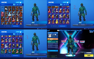 Fortnite Skin 58  V-Bucks 100  Tier 65  Account Lvl 375 Season Lvl 39