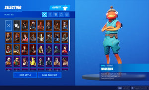 Fortnite Skin 48  V-Bucks 0  Tier 55  Account Lvl 342 Season Lvl 38