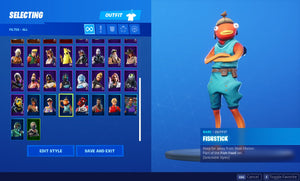 Fortnite Skin 48  V-Bucks 0  Tier 55  Account Lvl 342 Season Lvl 38